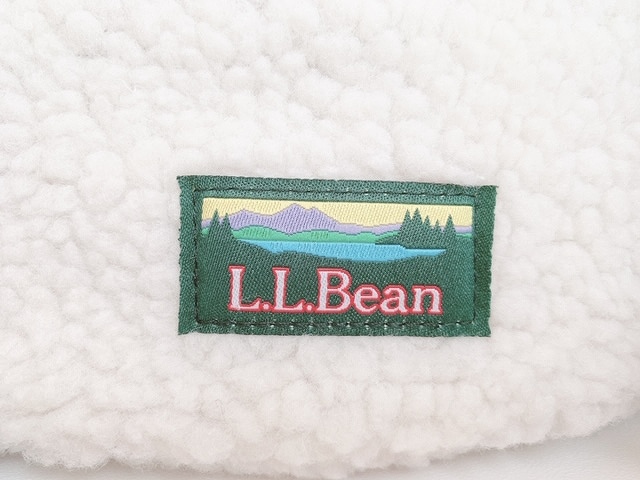 L.L.Beanボア巾着バッグ　ロゴ