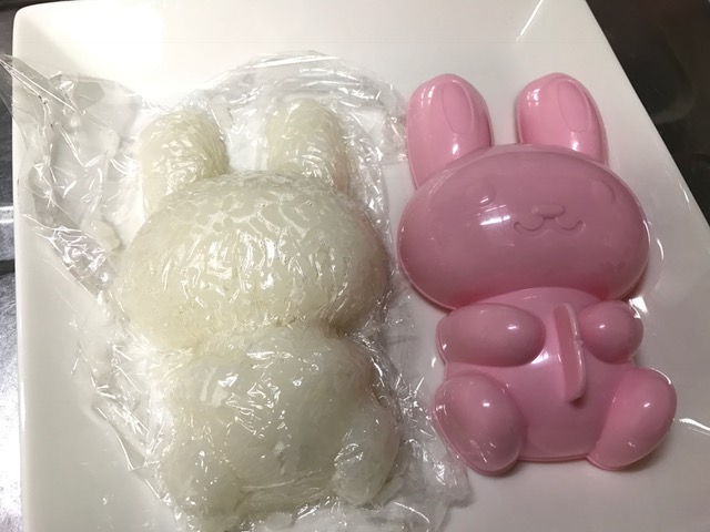 キレイな立体ごはんができました♡