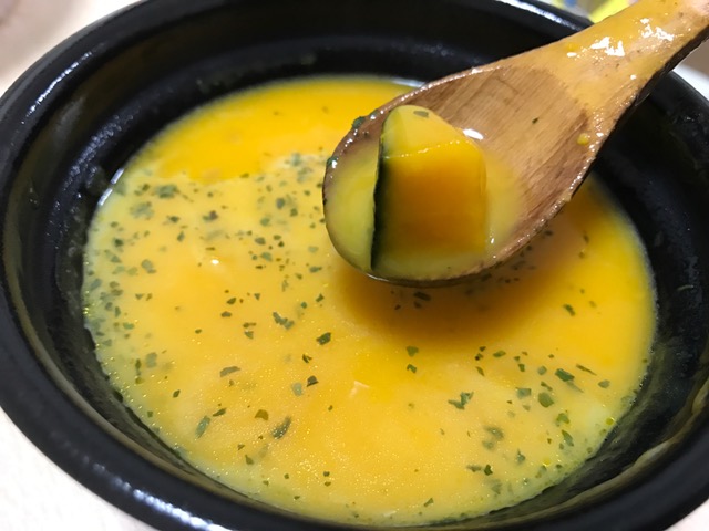 スープの中に入ってるかぼちゃもやばいんです！