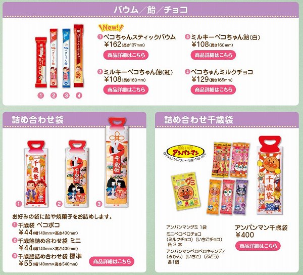 不二家の千歳飴