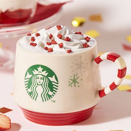 あと少しで終わっちゃう！ノンコーヒーだから親子でシェアできちゃう！スタバのメリーストロベリーケーキミルク♡