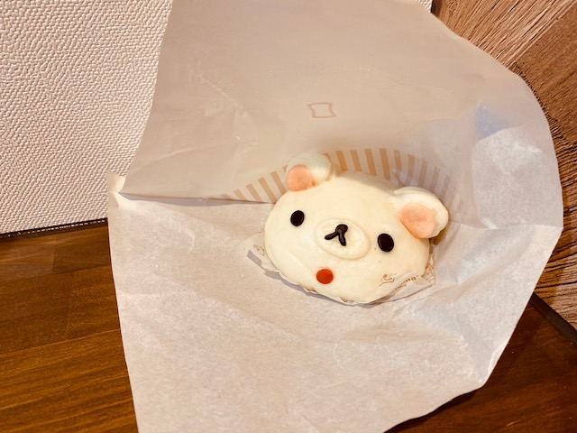 食べないで～！と逃げてるコリラックマ（笑）