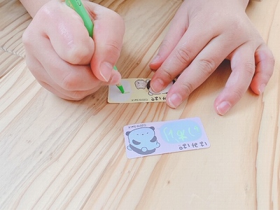 くるくるシールメーカー　使い方