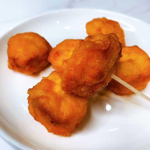 ひと口サイズでもガツンとくる明太マヨは冷めても旨い！