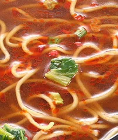 麻辣麺をみると、うわぁ辛そう～と思わず声がもれちゃいます。