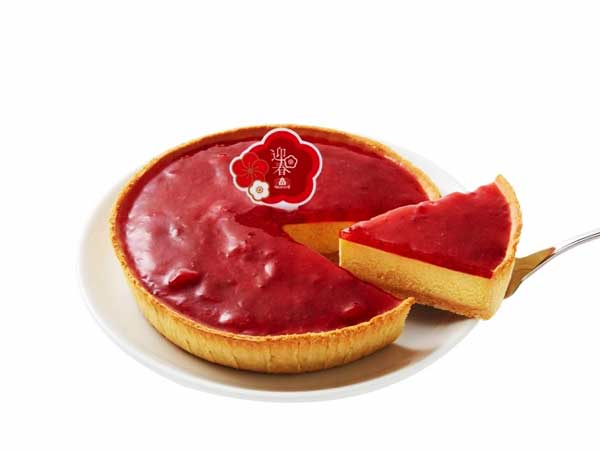 迎春　あまおういちごのチーズケーキはクリームチーズにはちみつを加えてしっとり焼き上げ♪
