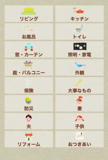 バラエティ豊かなカテゴリ欄！