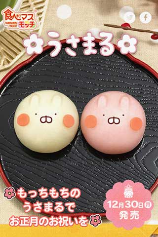 もっちもちの究極和スイーツ×「うさまる」コラボは、お正月に”お餅のようなスイーツ”になって登場！