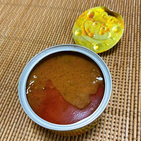 開けるとカレー（笑）