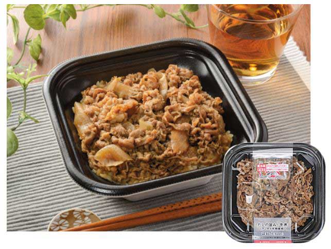 ごはんと牛煮込みを増量！満足感アップ　ローソン「だしの旨み！牛丼(アンガス牛肉使用)」