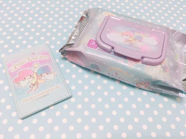 キキララ☆オイルフリーメイク落とし＆カガミ