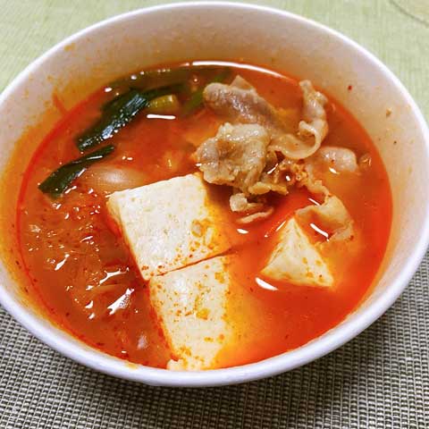 あったかいスンドゥブチゲスープはいかがですか？