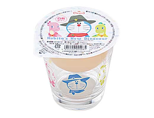 ドラえもん　グラス＆白桃ゼリー