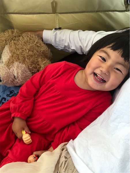 【スザンヌの妹マーガリンの子育てin熊本】念願のテント購入❤️家テントで楽しみました🌈😚