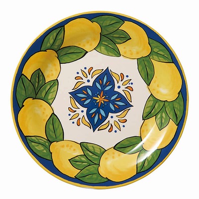 オリジナルレモン柄陶器皿