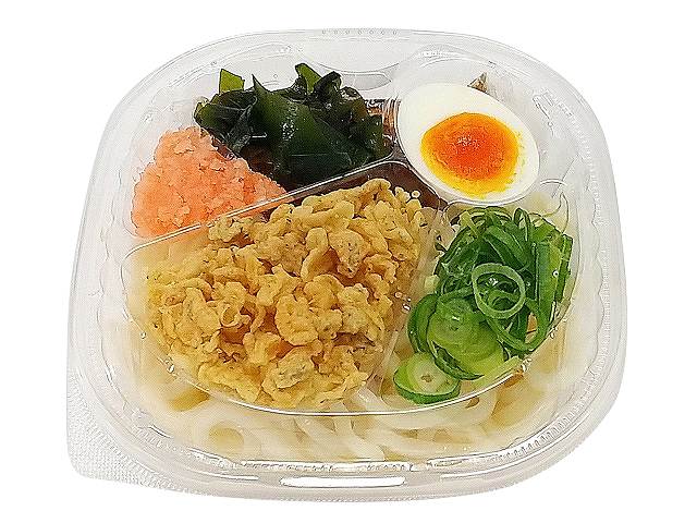 自家製揚げ玉の冷したぬきうどん