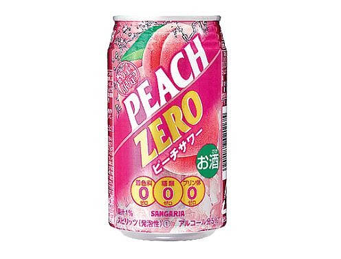 サンガリア　糖類ゼロ　ピーチサワー　350ml