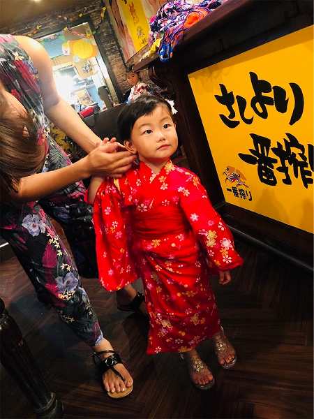 【スザンヌの妹マーガリンの子育てブログ】夏休み！手作り縁日で浴衣祭り♡