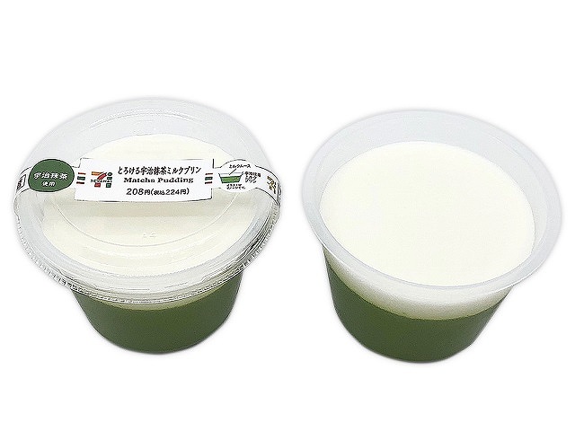 とろける宇治抹茶ミルクプリン