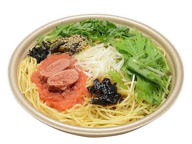 和風だしのパスタ　炙り明太子と大葉