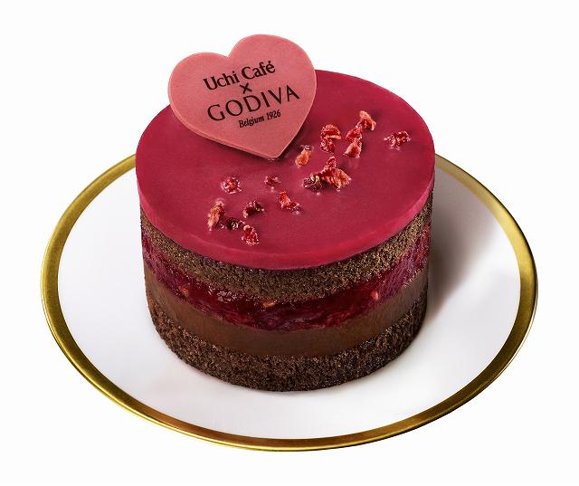 Uchi Cafe × GODIVA ショコラケーキラズベリー