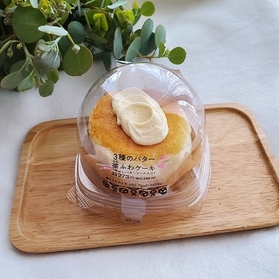 3種のバター華ふわケーキ(焦がしバターソース入り