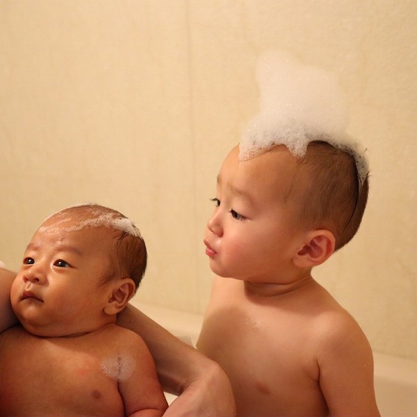 お風呂時間👶🏻👦🏻🛁兄弟リンクパジャマコーデ💕【人気インスタグラマー@ask_____10ブログ】