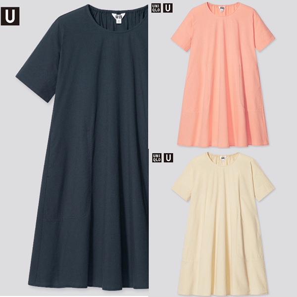 Uniqlo U　GIRLS シアサッカーワンピース