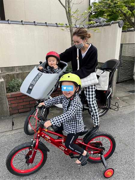 久しぶりに4人で👨‍👩‍👦‍👦自転車🚲でお出かけ🌈【人気インスタグラマー@ask_____10ブログ】