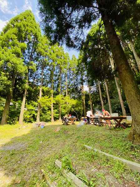 【スザンヌの妹マーガリンの子育てブログ】ポツンとBBQ!熊本市内から20分でこの森感！！