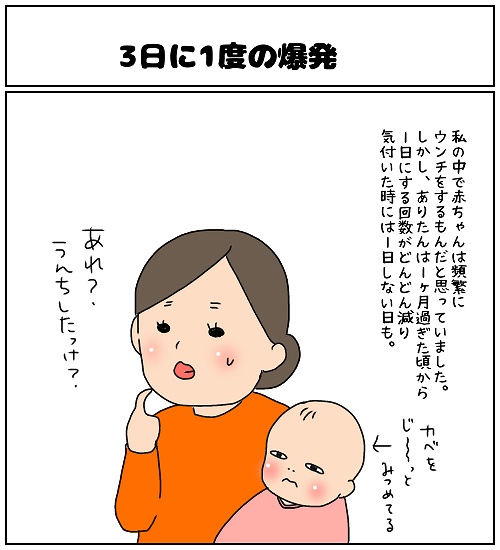 【ナガタさんちの子育て奮闘記～育児マンガ～】「3日に1度の爆発」