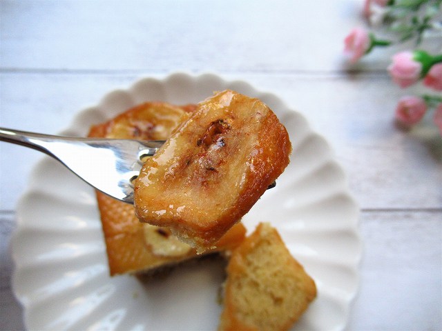 バナナチップの食感は硬くもなく柔らかくもなく…