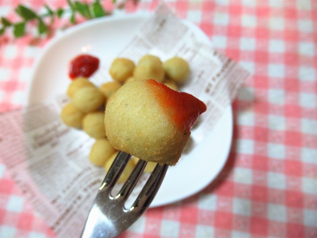 ケチャップを付けると更においしい