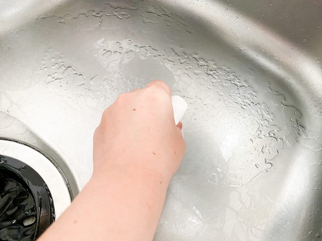 水だけで汚れが取れていくのが気持ちいい～( *´艸｀)