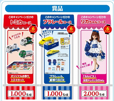 オリジナルグッズがあたる