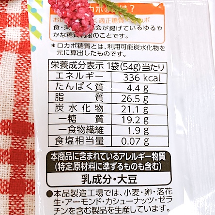 カロリーと糖質♡