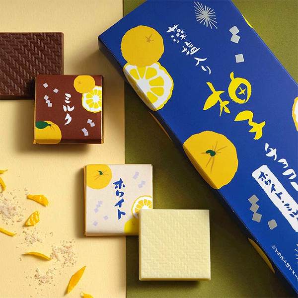 もへじ 柚子チョコレート（藻塩入り）ホワイト・ミルク