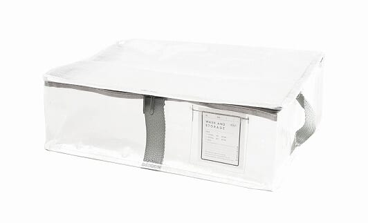 【クリア収納シリーズ】フタ付きクリアフラットボックス