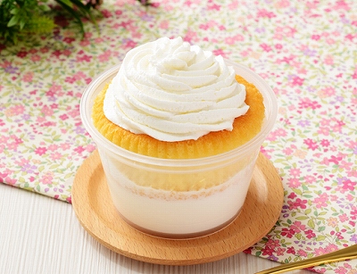 おぼれクリームのシフォンケーキ