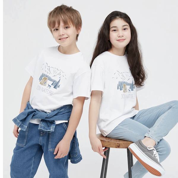 KIDS エアリズムコットングラフィックTシャツ（半袖）