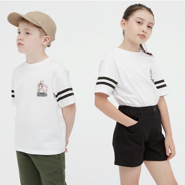 KIDS UNIVERSITY LOGO UT グラフィックTシャツ コーネル（半袖）