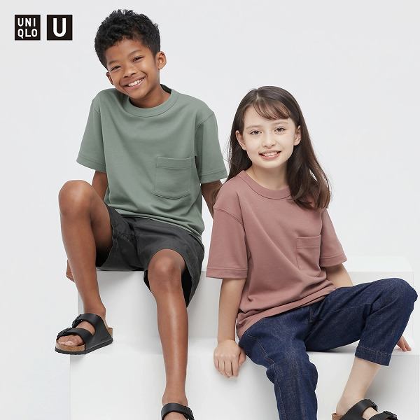 KIDS エアリズムコットンクルーネックTシャツ（半袖）