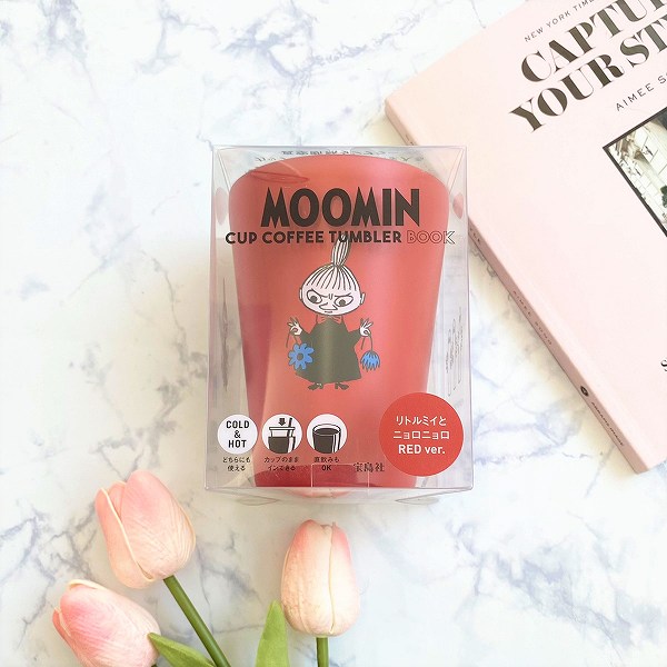 『MOOMIN CUP COFFEE TUMBLER BOOK リトルミイとニョロニョロ RED ver.』