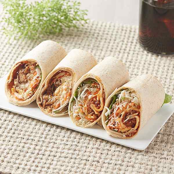 香ばし生地のトルティーヤチキンとタコス風