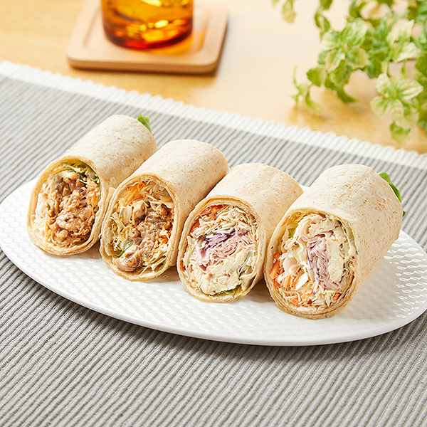 香ばし生地のトルティーヤ　牛焼肉とハムチキン