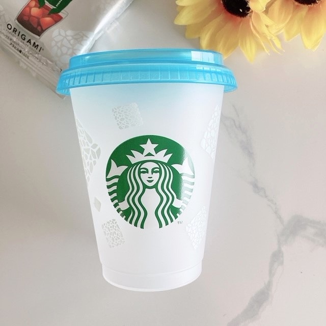 オリガミ® アイスコーヒーブレンド with カラーチェンジング リユーザブル コールド カップ