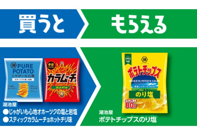 湖池屋　じゃがいも心地のオホーツクの塩と岩塩／スティックカラムーチョホットチリ味