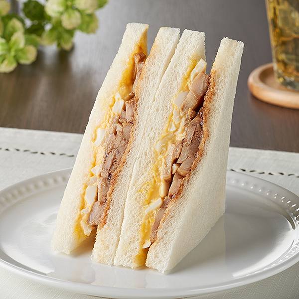 テリヤキチキンとたまごのサンド