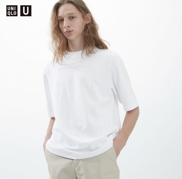 エアリズムコットンオーバーサイズTシャツ（5分袖）