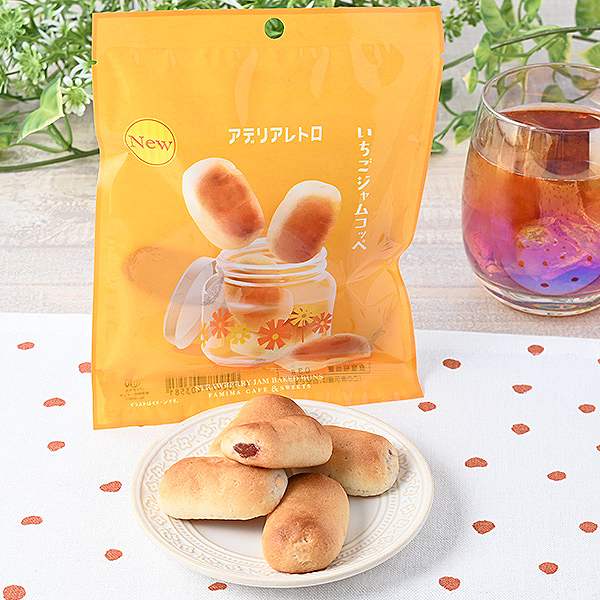 いちごジャムコッペ